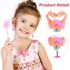Hicarer 9 Pairs Girls Clip on Earrings Pretend Princess Play Earrings Jewelry Set (Lovely Colors) view 4