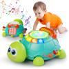 Letapapa Baby Toys 6 to 12 Months, Tummy Time Toy for 12-18 Months, Musical Turtle Crawling Toys with Light & Sound, Birthday Gift Early Educational Toy for Baby Infant 6 7 8 9 10 Months 1 2 Year Old view 1