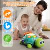 Letapapa Baby Toys 6 to 12 Months, Tummy Time Toy for 12-18 Months, Musical Turtle Crawling Toys with Light & Sound, Birthday Gift Early Educational Toy for Baby Infant 6 7 8 9 10 Months 1 2 Year Old view 3