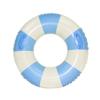 Large Swim Ring with Handles for Kids Adults,35 Inch Classic Striped Pool Inner Tubes,Inflatable Pool Floats,Float Naked,Pool Floaties Adult Size for Summer Pool Party Beach,Blue view 1