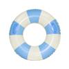 Large Swim Ring with Handles for Kids Adults,35 Inch Classic Striped Pool Inner Tubes,Inflatable Pool Floats,Float Naked,Pool Floaties Adult Size for Summer Pool Party Beach,Blue view 2