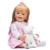 iCradle Lifelike Reborn Baby Doll 22 Inch Realistic Newborn Baby Dolls Handmade Doll Soft Vinyl Silicone Full Body Baby Dolls Washable Gifts for Kids view 2