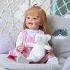 iCradle Lifelike Reborn Baby Doll 22 Inch Realistic Newborn Baby Dolls Handmade Doll Soft Vinyl Silicone Full Body Baby Dolls Washable Gifts for Kids view 4