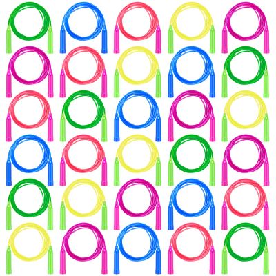 Aneco 30 Pack Kids Jump Rope Set 7.3 Feet Outdoor Jump Ropes Colorful Kids Jumping Ropes Great Sports Activities Birthday Party Favors Gifts