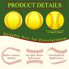 Minatee 12 Pieces Mini Softballs Stress Balls, 2.5' Softball Foam Sports Balls Party Favors Small Squeeze Anxiety Bulk Ball Valentine Birthday Gift, School Carnival Party Favors Supplies view 2