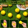 Minatee 12 Pieces Mini Softballs Stress Balls, 2.5' Softball Foam Sports Balls Party Favors Small Squeeze Anxiety Bulk Ball Valentine Birthday Gift, School Carnival Party Favors Supplies view 3