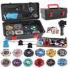 Battling Top Toy Set 12 Spinning Tops 3 Launchers Metal Fusion Gyro Game with Portable Storage Box Gift for Kids Children Boys Ages 6+ view 2