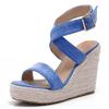 ZBYY Women's Platform Sandals Summer Wedge Ankle Strap Open Toe Sandals Wedge Heels Casual Beach Platform Dress Sandals view 1