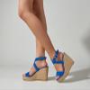 ZBYY Women's Platform Sandals Summer Wedge Ankle Strap Open Toe Sandals Wedge Heels Casual Beach Platform Dress Sandals view 2