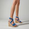 ZBYY Women's Platform Sandals Summer Wedge Ankle Strap Open Toe Sandals Wedge Heels Casual Beach Platform Dress Sandals view 4