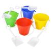 The Dreidel Company Beach Day Playsets (Pack of 12) 4.25" Sand Bucket Play Set Box Includes, 1 Pail, 1 Shovel Toy for Boys and Girls Birthday Party Favor view 2