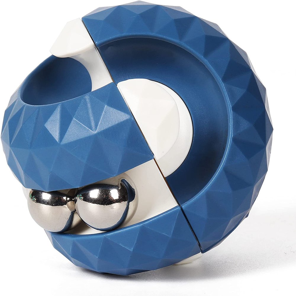 ONCOFAN Unique Orbit Ball Fidget Toy, Novelty Beads Track Infinity Cube Stress Relief Balls Creative Sensory Toys for Autistic ADHD Kids Adults