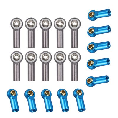 20Pcs ShareGoo M3 Tie Rod End Ball Head Holder Link 3mm Thread Ball Joint Compatible with Redcat HSP Traxxas Axial 1/10 RC Car Truck Boat DIY Robot