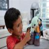 Mattel Star Wars Clan of Two: The Mandalorian Plush Set with 11-inch Mandalorian Soft Doll, Smaller Detachable Grogu Figure & Sound Feature view 2