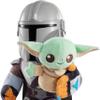 Mattel Star Wars Clan of Two: The Mandalorian Plush Set with 11-inch Mandalorian Soft Doll, Smaller Detachable Grogu Figure & Sound Feature view 4