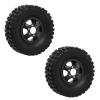 Hozee RC Car Tires and Wheels, 6WD 2.6" Wheel Rims & Rubber Tires Set, RC Monster Truck Wheel, Buggy Rubber Tires, Black Tires, Spare Tires for WPL B24 B36 1/16 RC Car Upgrade Parts view 4