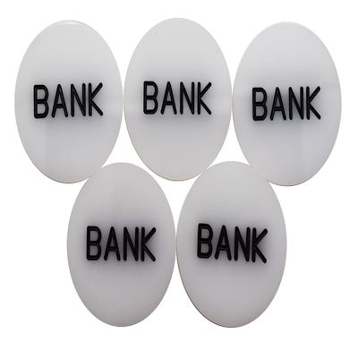 5 Baccarat Bank Button Set Casino Games