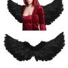 Annad Angel Set, Angel Fadeless Feather Easy Wear for Halloween Costume Black Trumpet Wings (AnnadUnHM-11) view 2