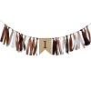 1st Birthday Decorations for High Chair Banner Boy's First Highchair Birthday Banner Baby Wild One Burlap Decorations Woodland Theme Party Ribbon Supplies Booth Photo Props view 1