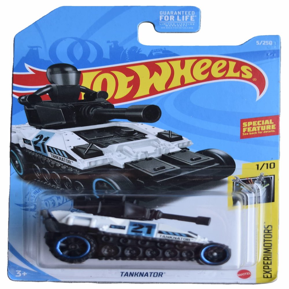 Hot Wheels Tanknator, Experimotors 1/10 - White