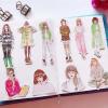 108 PCS People Stickers Urban Lovely Fashion Girls Stickers Not repeating Waterproof Handbook Dolls Stickers for Art Journaling Bullet Junk Journal Planners Notebook Collage Album Aesthetic view 4