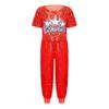 VernLan Boys Girls Sequins Hip Hop Jazz Costume Modern Street Dance Clothing Set for Stage Performance Show Red 3-4 Years view 1