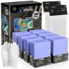400 Card Sleeves Top Loaders for Cards, 3"X4" Toploaders for Cards, Premium Baseball Card Protectors Hard Plastic for Sports and Game Cards (200 Top Loaders + 200 Clear Sleeves) view 1