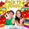 20Pcs Back to School Balloon, Welcome School Bus Foil Balloons, Happy Apple Helium Mylar Balloons Bulk for Party Decorations view 3