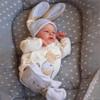 KAWAYII 46CM Reborn Premie Baby Genesis Full Body Hand Painted Doll Cute Lifelike Soft Vinyl Boy Doll Babies with Clothes and Accessories Gift for Kids with Two Sets of Clothes and Beer view 4