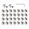 YXQ Plane Landing Gear Wheel Stop 0.12"/3.1mm Wheel Collar for RC Airplane Model Aircraft(30-Pack) view 1