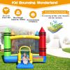 Costzon Inflatable Bounce House, Party Castle Bouncy House for Kids 12ft L x 9ft W x 6ft H Indoor Outdoor Fun w/Large Jumping Area & Fun Slide, Blower, Toddler Bounce House for Backyard Birthday Gifts view 3