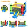 Costzon Inflatable Bounce House, Party Castle Bouncy House for Kids 12ft L x 9ft W x 6ft H Indoor Outdoor Fun w/Large Jumping Area & Fun Slide, Blower, Toddler Bounce House for Backyard Birthday Gifts view 4