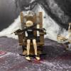 1/12 Dollhouse Miniature Electric Chair Dungeon Prison Scene Halloween Decorations view 2