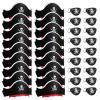 Legigo 48 Pcs Pirate Hat with Eye Mask - Classic Costume Cap Accessories for Pirate Party Cosplay Caribbean Dress, Black view 1