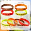 Chivao 24 Pcs Camping Party Favors Silicone Bracelets Camping Theme Rubber Wristbands Happy Camper Rubber Bracelets for Adventure Birthday Party Supplies and Decorations view 3