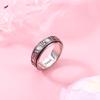 MILACOLATO Anxiety Rings for Women Men 925 Sterling Silver Spinner Fidget Rings Platinum Plated Band Thumb Rings Worry Stress Relieving Boredom ADHD Autism Ring Jewelry Gifts, O-Size 5 view 2