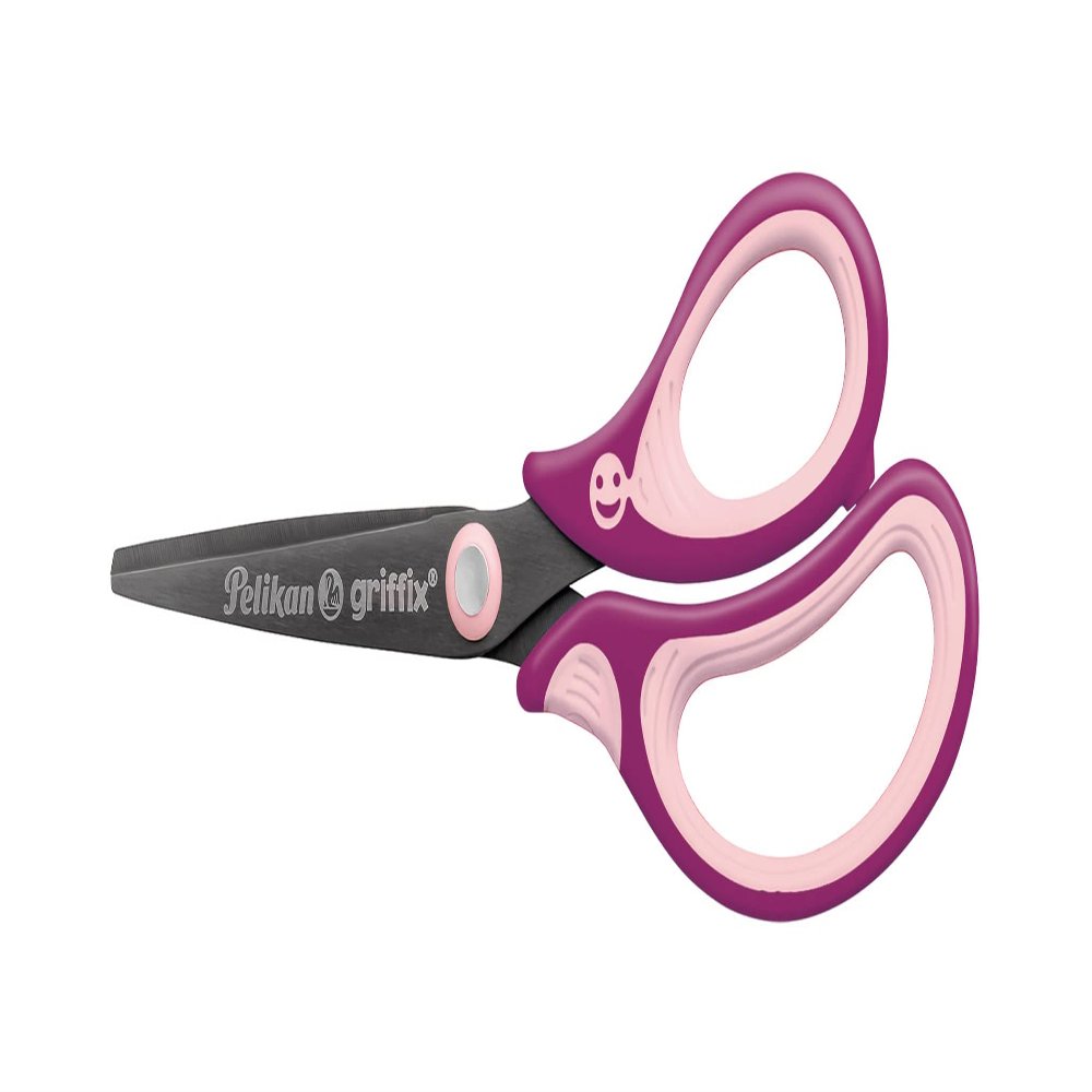 Pelikan griffix School Scissors Pointed Scissors for Right-Handed Users, Sweet Berry, Pack of 1