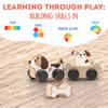 Cubika Wooden Clever Puppies Train Toy  Magnetic Dog-Themed Wood Toy Playset for Toddlers 18 Months+  Montessori Toy for Fine Motor Skills and Imaginative Play view 3