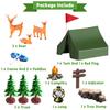 15PCS Camping Cake Decorations - Fireside Camp Decor Set for Kids Camper Fans' Birthday Party view 2