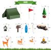 15PCS Camping Cake Decorations - Fireside Camp Decor Set for Kids Camper Fans' Birthday Party view 4