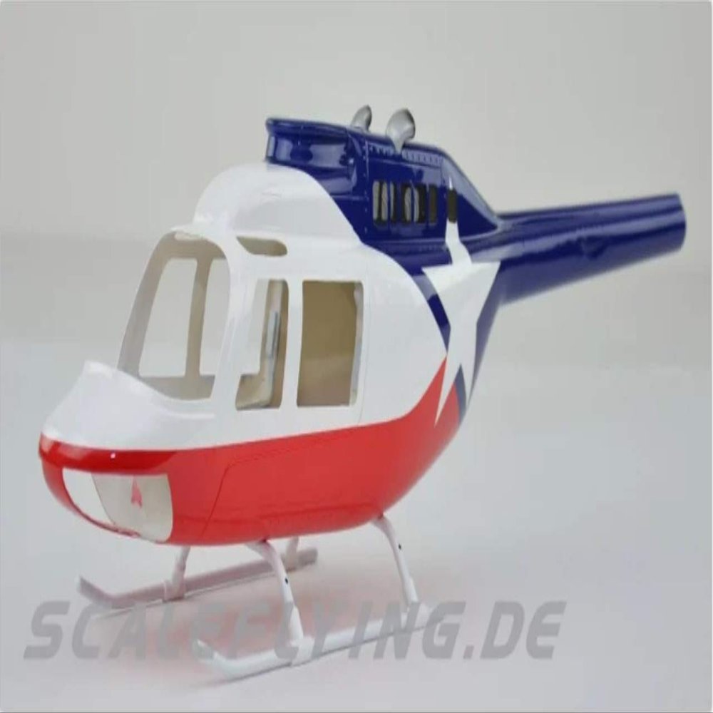 RC Helicopter B206 450 Pre-Painted fuselage for 450 Size Helicopters.Suitable for Almost All 450 Size(325mm Rotor Blade) Helicopters, Such as: Align T-REX450X/XL/SE/SE V2