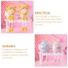 3Pcs Shelf Sitters Figurines Bench Dangling Legs Figurines Bench Miniature Dollhouse Park Dollhouse Furniture Decoration view 3
