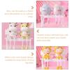 3Pcs Shelf Sitters Figurines Bench Dangling Legs Figurines Bench Miniature Dollhouse Park Dollhouse Furniture Decoration view 4