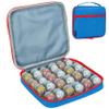 KISLANE Storage Case Compatible with 24 Bakugan Figures, BakuCores, Case Compatible with 24 Bakugan Figures with Zipper Pocket for Accessories, Bag Only (Blue) view 1