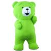 Inflatable Plush Bear Costume Halloween Blow up Jumpsuit for Wedding Marketing Activities Cosplay Parties Mascot Costume (Mint Green), 8.53ft Tall view 1
