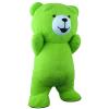 Inflatable Plush Bear Costume Halloween Blow up Jumpsuit for Wedding Marketing Activities Cosplay Parties Mascot Costume (Mint Green), 8.53ft Tall view 3