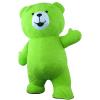 Inflatable Plush Bear Costume Halloween Blow up Jumpsuit for Wedding Marketing Activities Cosplay Parties Mascot Costume (Mint Green), 8.53ft Tall view 4