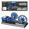 Chnkous Electromagnetic Pneumatic Engine Hot Air Stirling Engine Motor Model Education Desk Toy Kit view 1