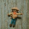 Pebble | Handmade Cowboy Rattle Crochet Fair Trade Pretend Imaginative Play Machine Washable view 2