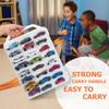 KISLANE Double Sided Storage Case for 48 Toy Cars, Matchbox Cars, Portable Transparent Storage Case with 48 Compartments, Case Only (Transparent) view 4